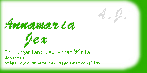 annamaria jex business card